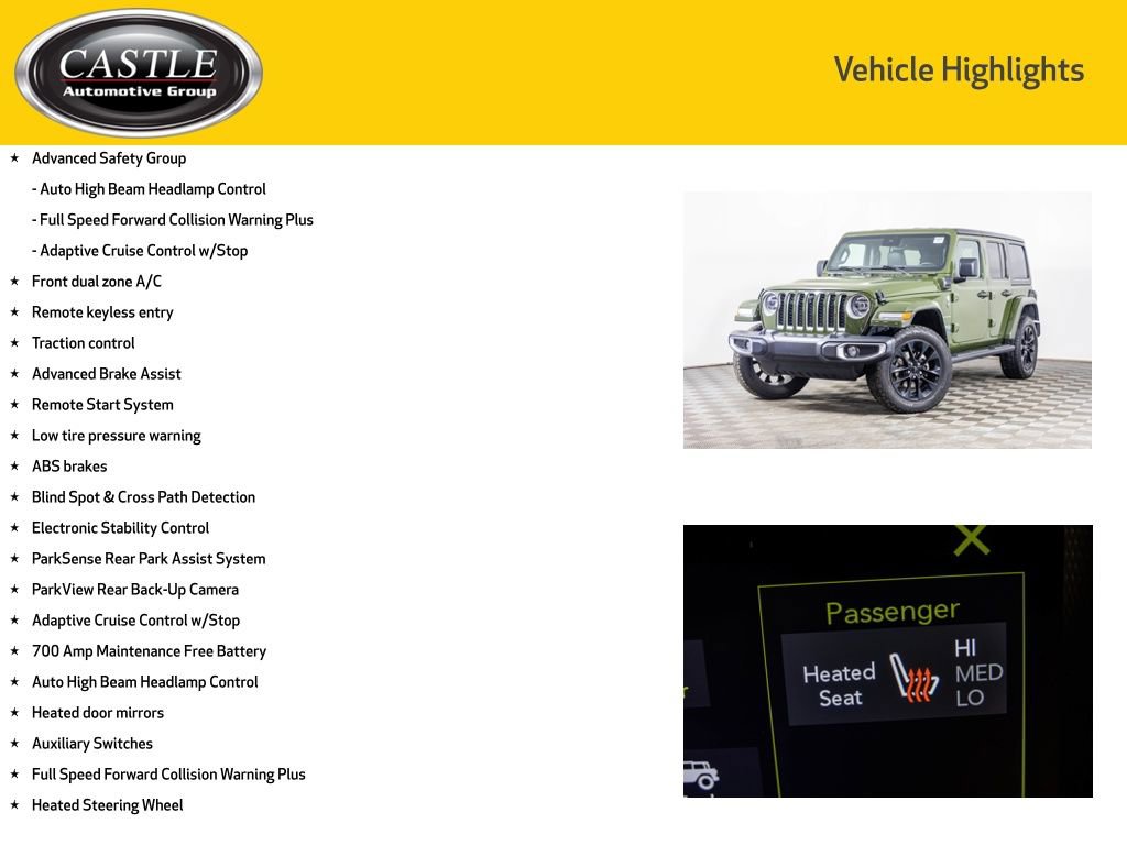 Used 2021 Jeep Wrangler Unlimited Sahara w/ Cold Weather Group image 8