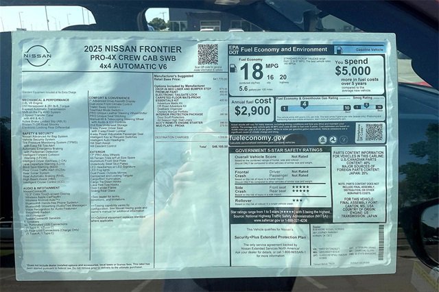 New 2025 Nissan Frontier PRO-4X w/ Interior Protection Package image 14