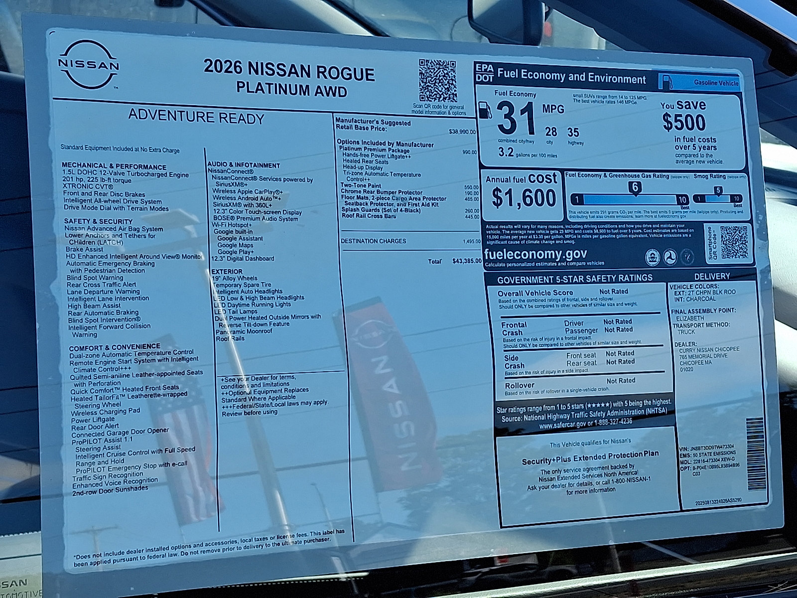 New 2026 Nissan Rogue Platinum w/ Platinum Premium Package image 16