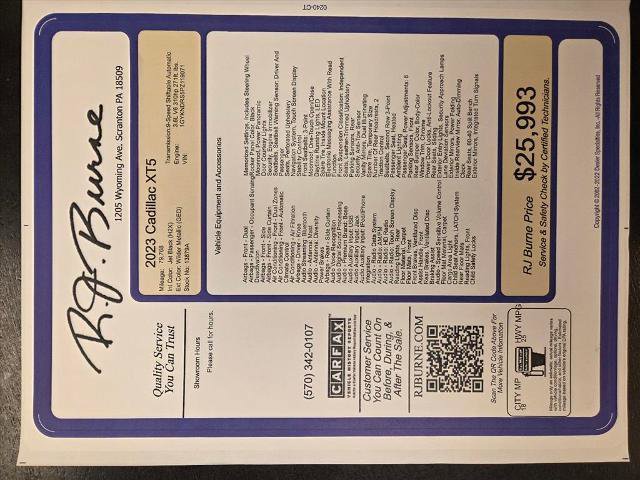 Used 2023 Cadillac XT5 Premium Luxury image 27