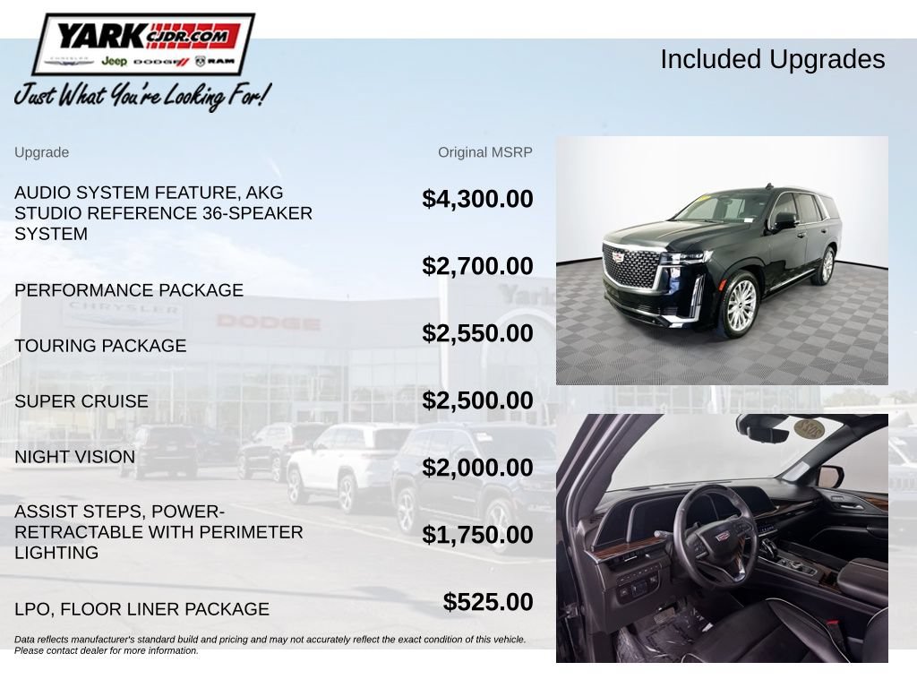Used 2022 Cadillac Escalade Premium Luxury w/ Performance Package AWD/4WD image 5