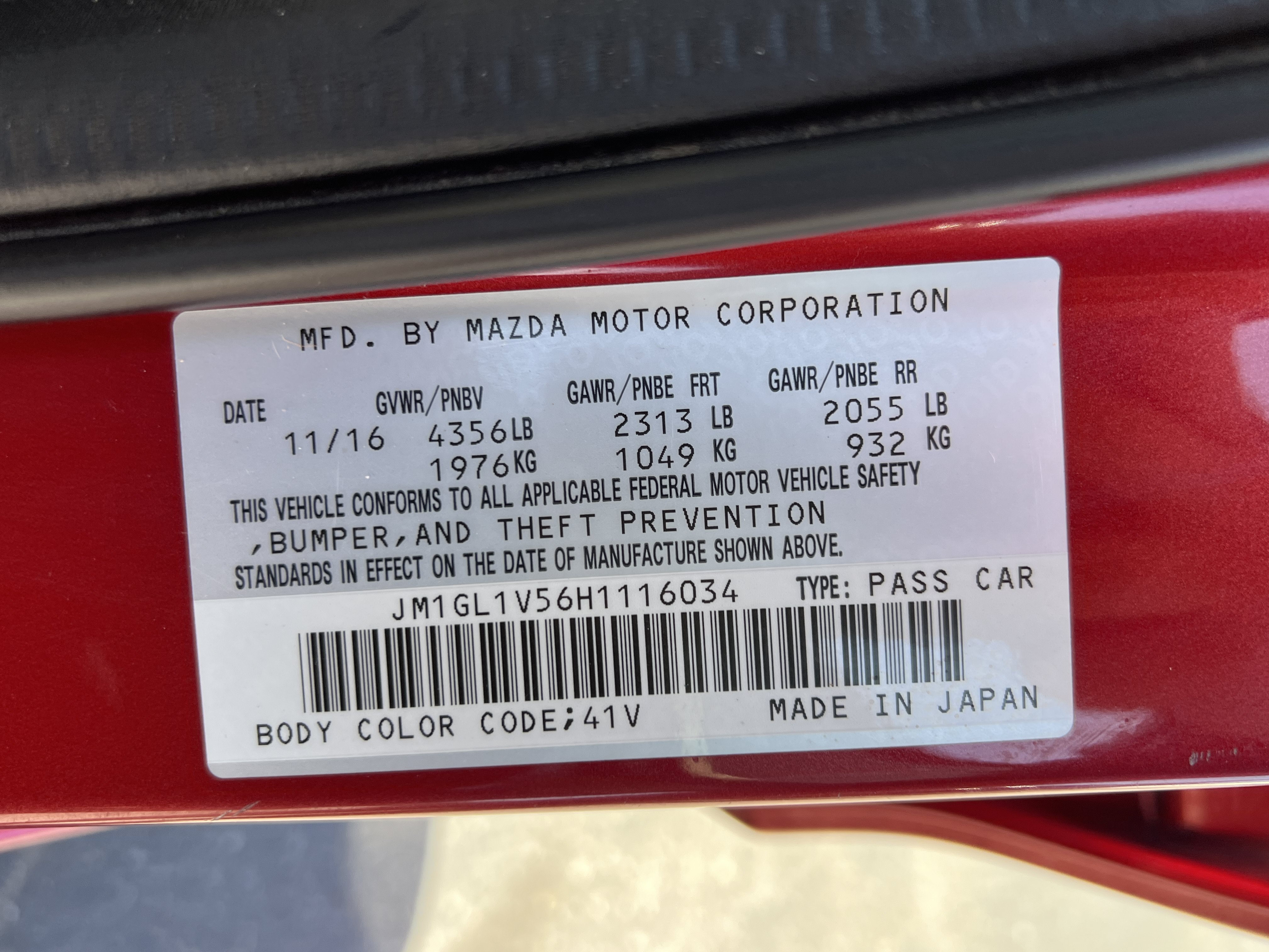 Used 2017 MAZDA MAZDA6 Touring FWD image 17