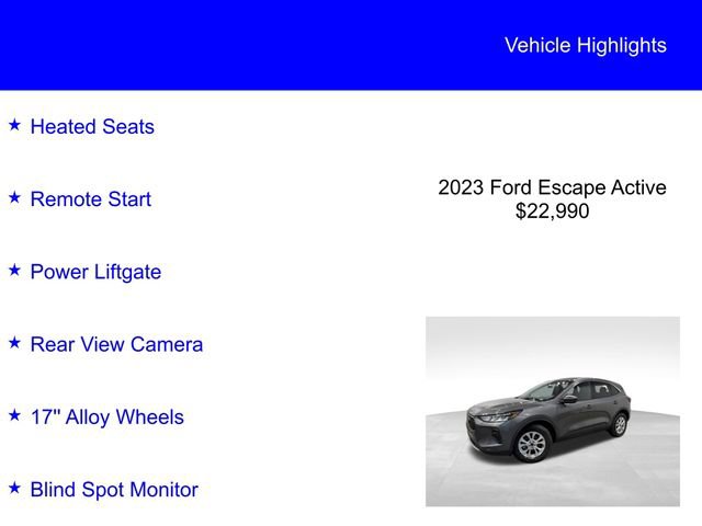 Certified 2023 Ford Escape Active image 2
