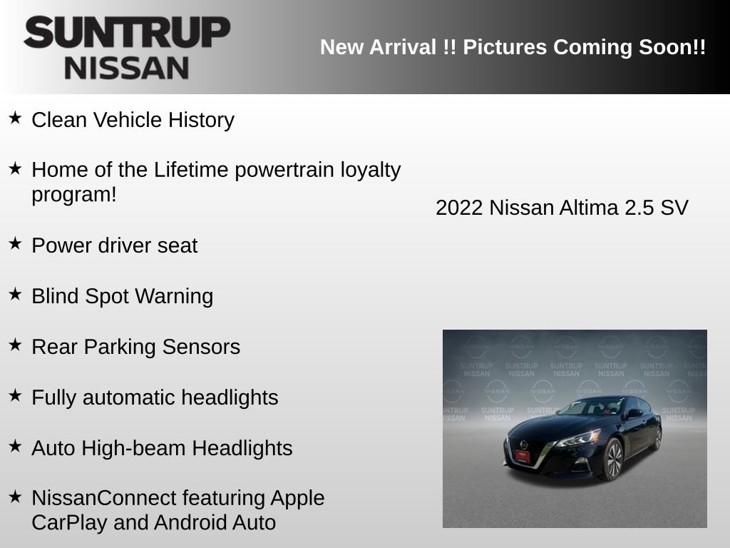 Used 2022 Nissan Altima 2.5 SV FWD image 5