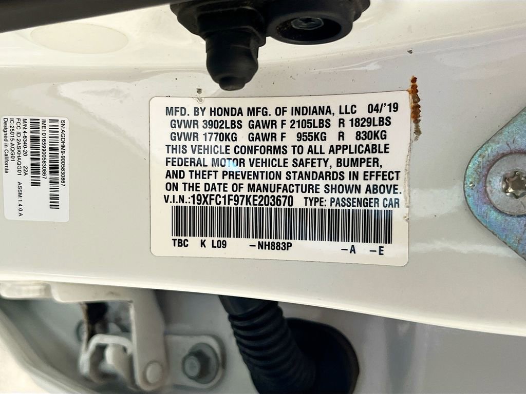 Used 2019 Honda Civic Touring image 33