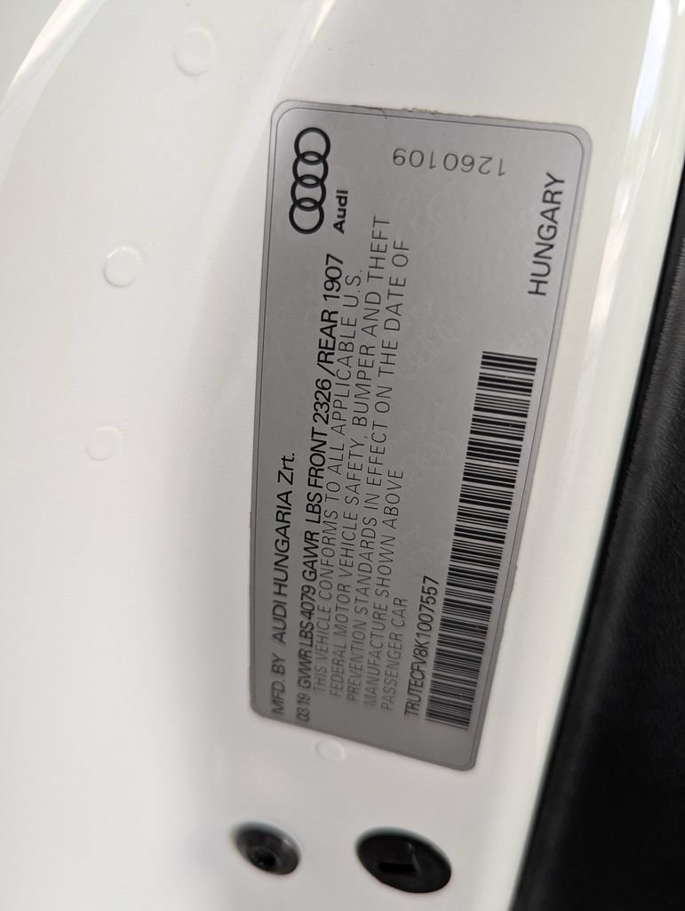 Used 2019 Audi TT 2.0T AWD/4WD image 29