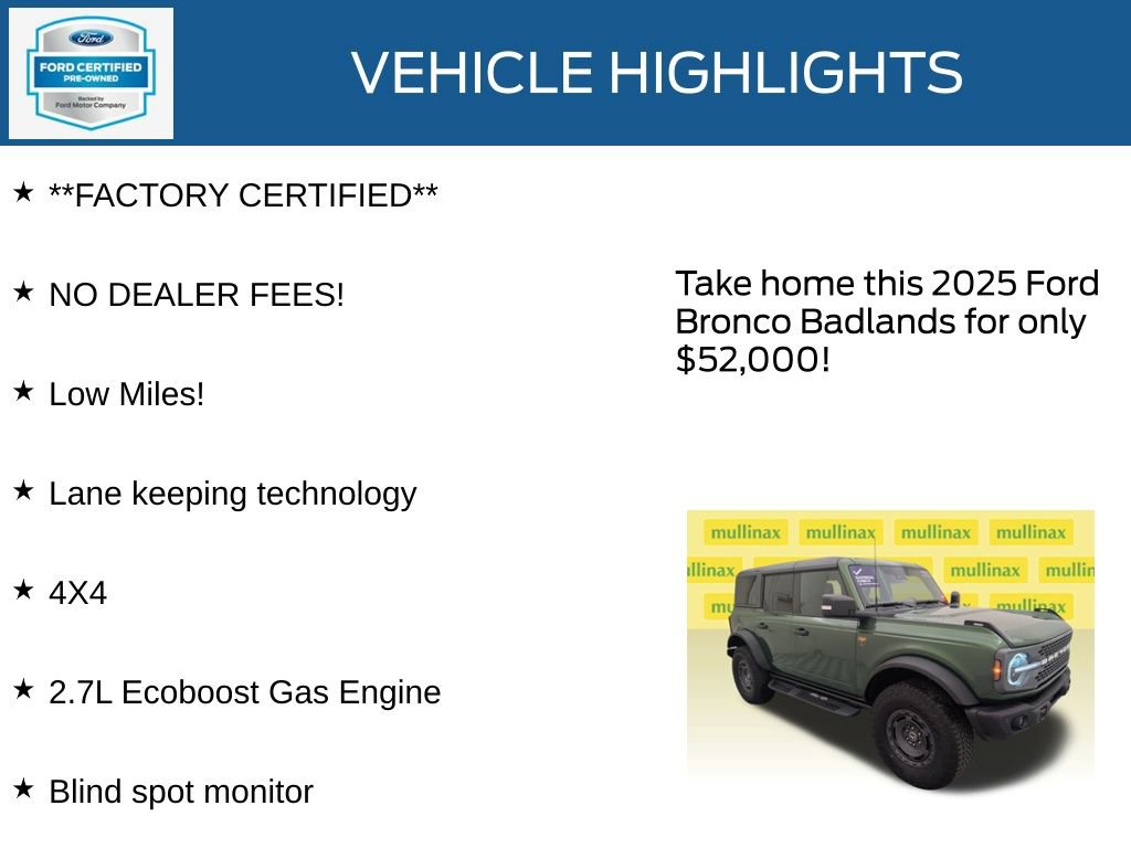 Certified 2025 Ford Bronco Badlands image 12