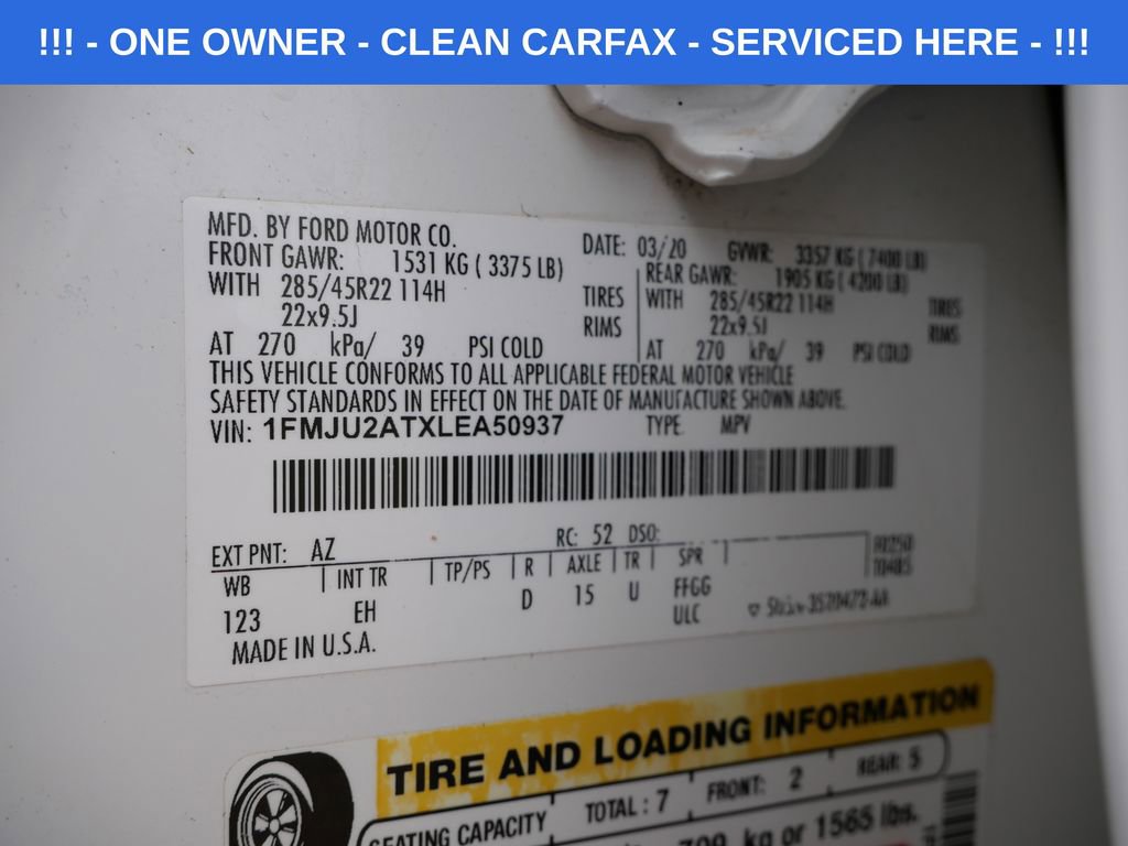 Certified 2020 Ford Expedition Limited w/ Equipment Group 302A image 28