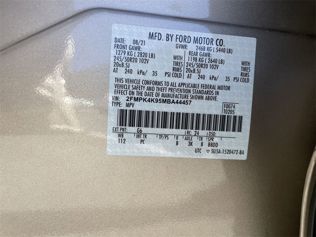 Used 2021 Ford Edge Titanium w/ Equipment Group 301A image 35