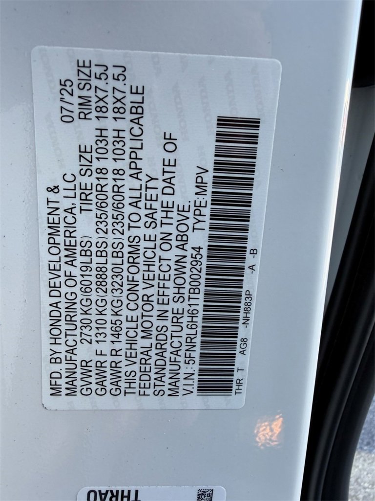 Used 2026 Honda Odyssey EX-L image 48