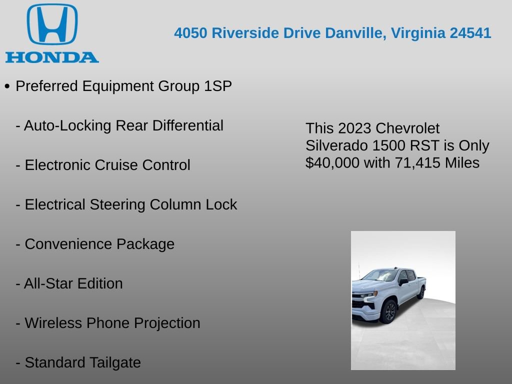 Used 2023 Chevrolet Silverado 1500 RST w/ Convenience Package II AWD/4WD image 17
