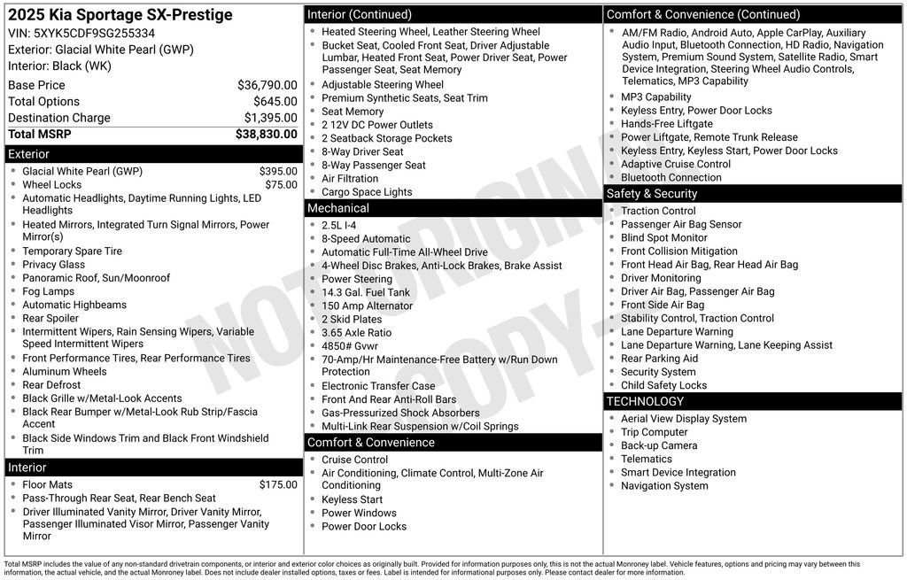 Certified 2025 Kia Sportage SX AWD/4WD image 30