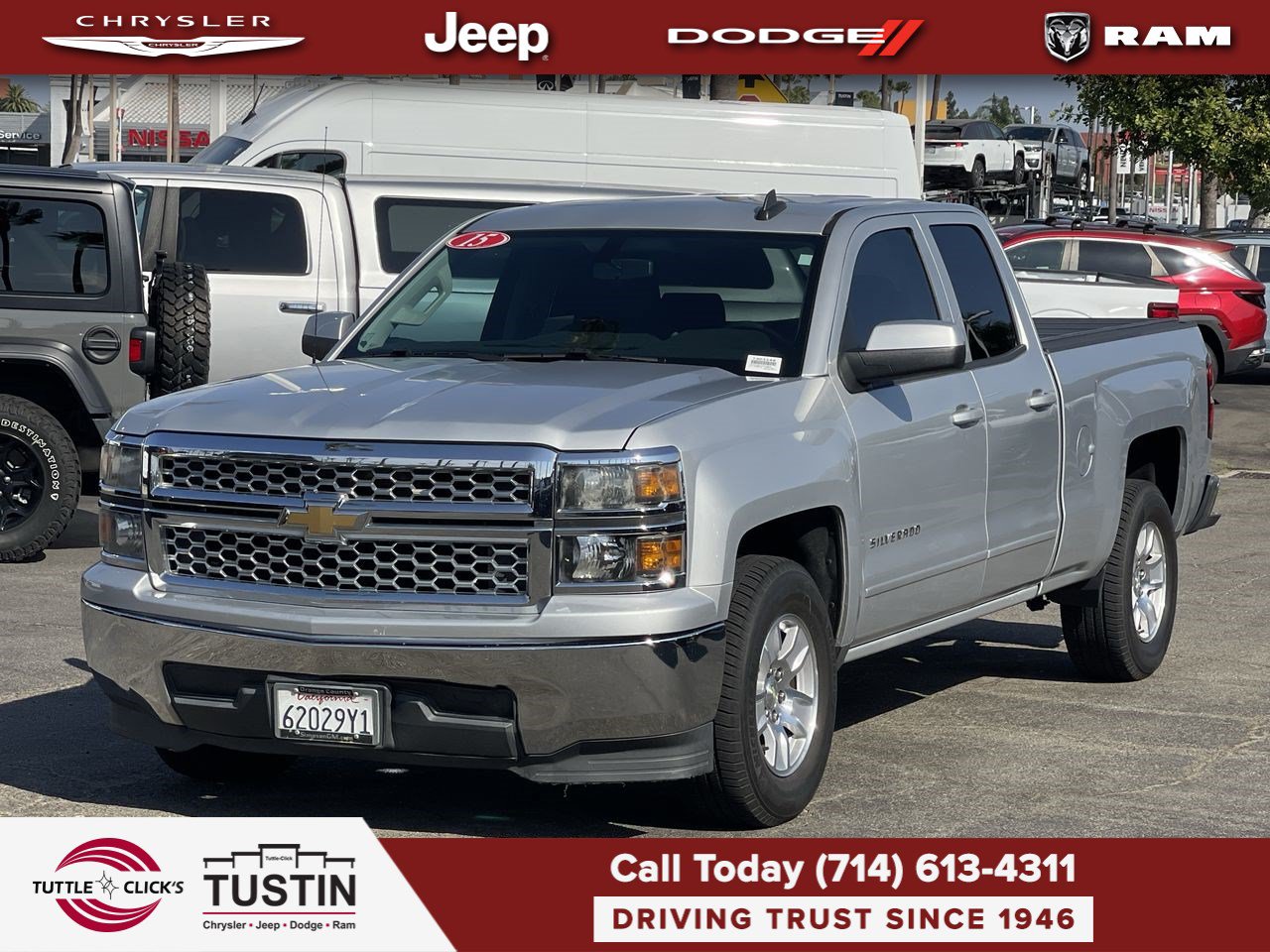 Used 2015 Chevrolet Silverado 1500 LT w/ Trailering Package RWD image 3