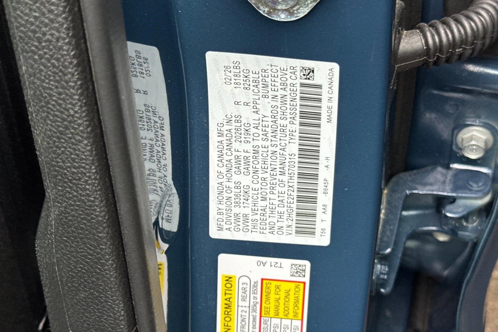 New 2026 Honda Civic LX image 20
