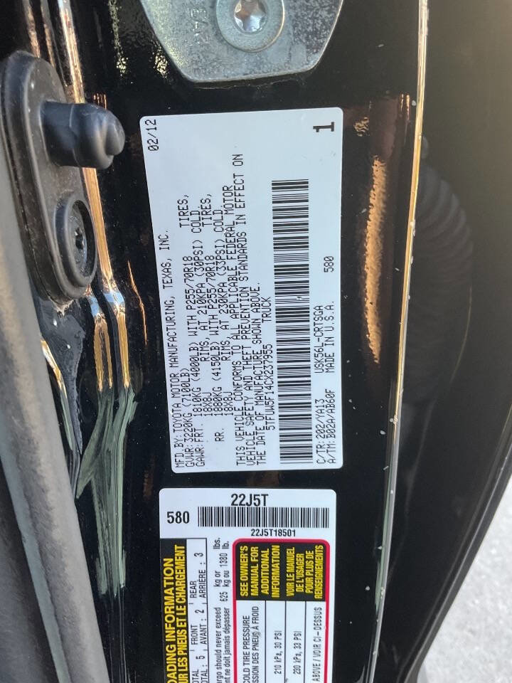 Used 2012 Toyota Tundra 4x4 Double Cab w/ Upgrade Pkg image 3