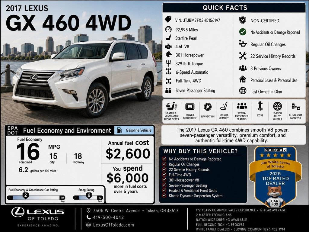 Used 2017 Lexus GX 460 AWD/4WD image 1