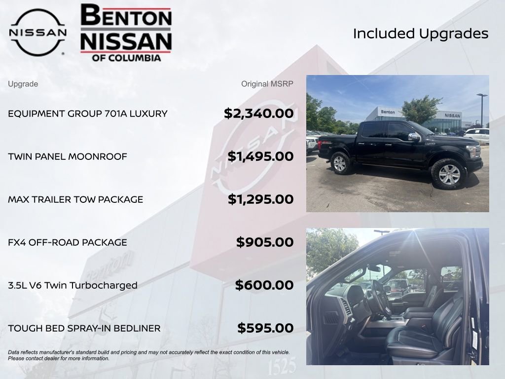 Used 2020 Ford F150 Platinum w/ Equipment Group 701A Luxury AWD/4WD image 6