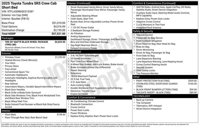 Used 2025 Toyota Tundra SR5 AWD/4WD image 9