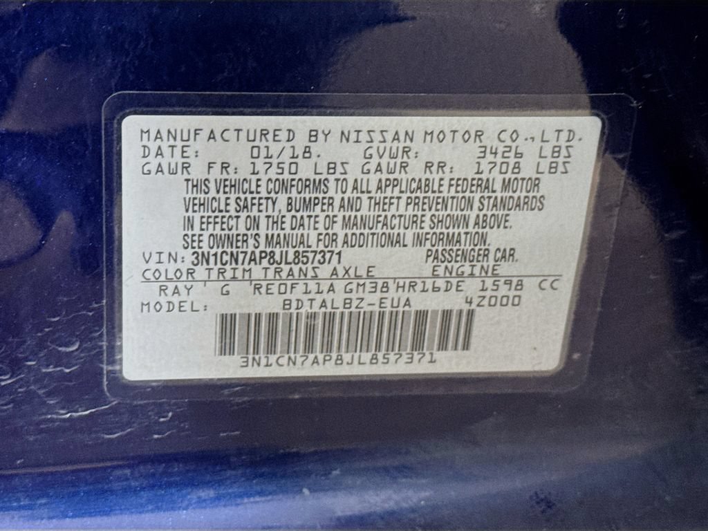 Used 2018 Nissan Versa SV FWD image 36