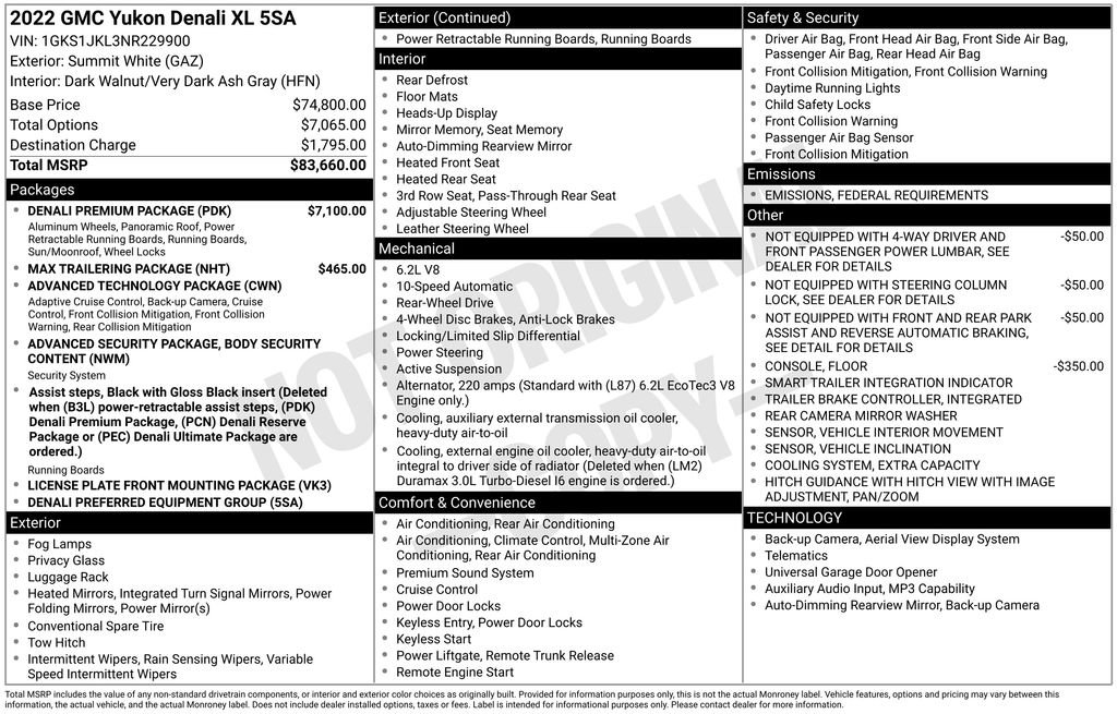 Used 2022 GMC Yukon XL Denali w/ Denali Premium Package image 6