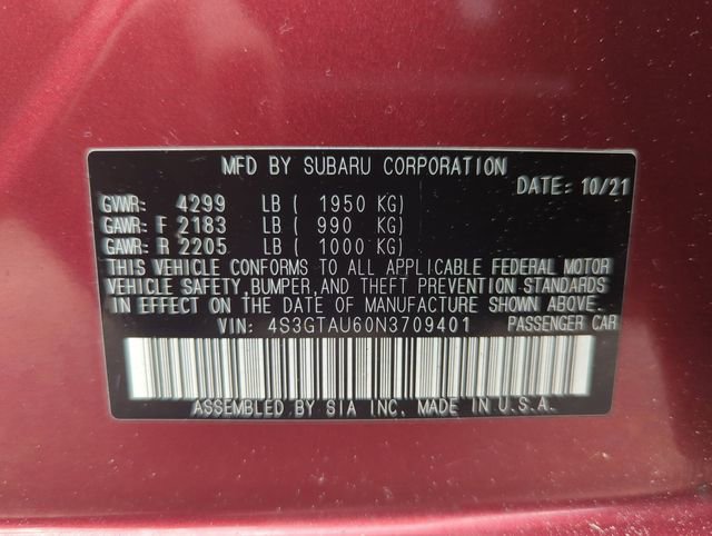 Used 2022 Subaru Impreza 2.0i Limited image 35