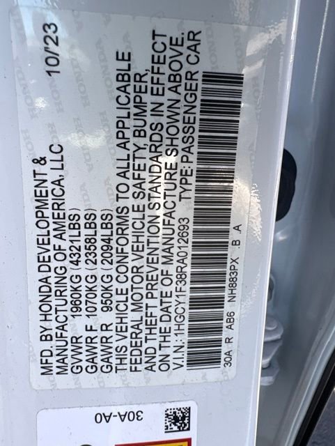 Used 2024 Honda Accord EX image 8