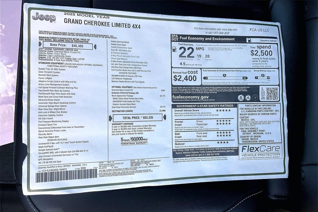 New 2025 Jeep Grand Cherokee Limited image 14