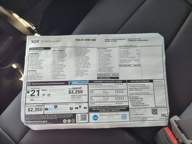 New 2026 Cadillac XT5 Sportv w/ LPO, Onyx Lite Package image 18