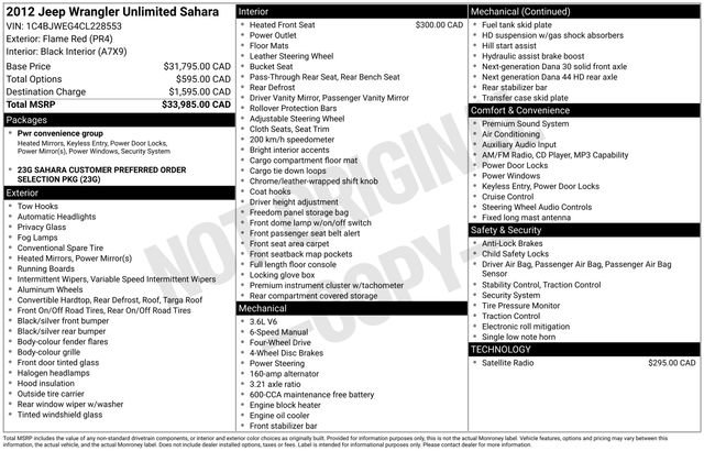 Used 2012 Jeep Wrangler Unlimited Sahara image 7