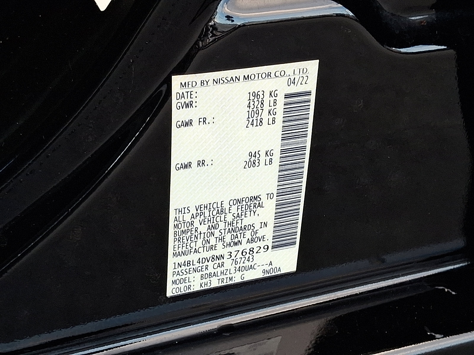 Certified 2022 Nissan Altima 2.5 SV w/ SV Premium Package image 24