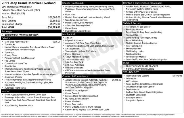 Certified 2021 Jeep Grand Cherokee Overland image 33