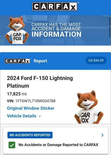 Used 2024 Ford F150 Lightning Platinum AWD/4WD image 6
