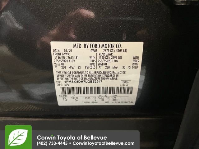 Used 2020 Ford Explorer XLT w/ Equipment Group 202A image 25