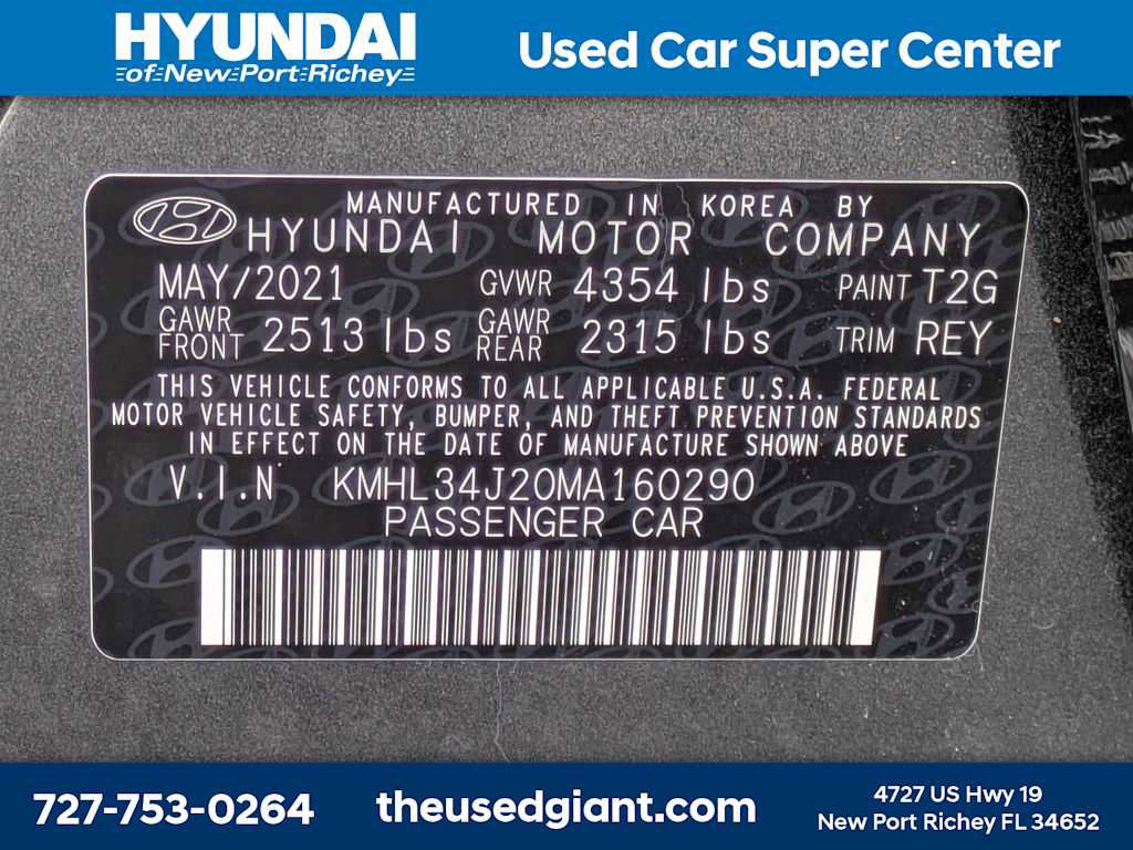 Certified 2021 Hyundai Sonata Limited FWD image 43