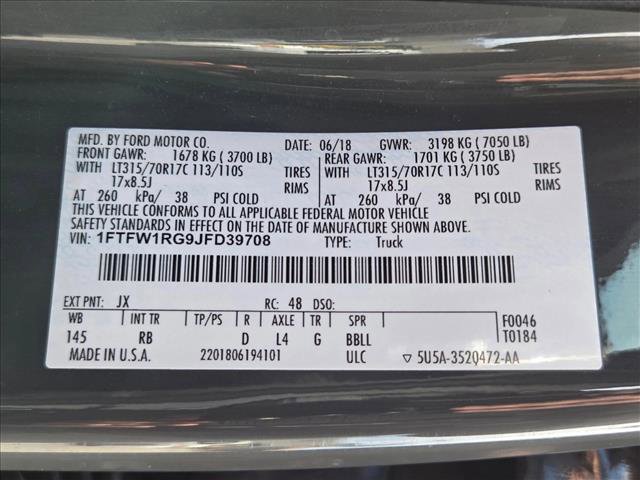 Used 2018 Ford F150 Raptor w/ Equipment Group 802A Luxury image 25