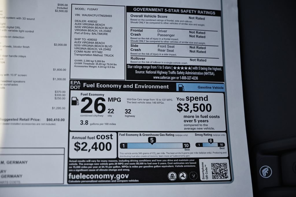 New 2026 Audi A5 2.0T Premium Plus AWD/4WD image 26