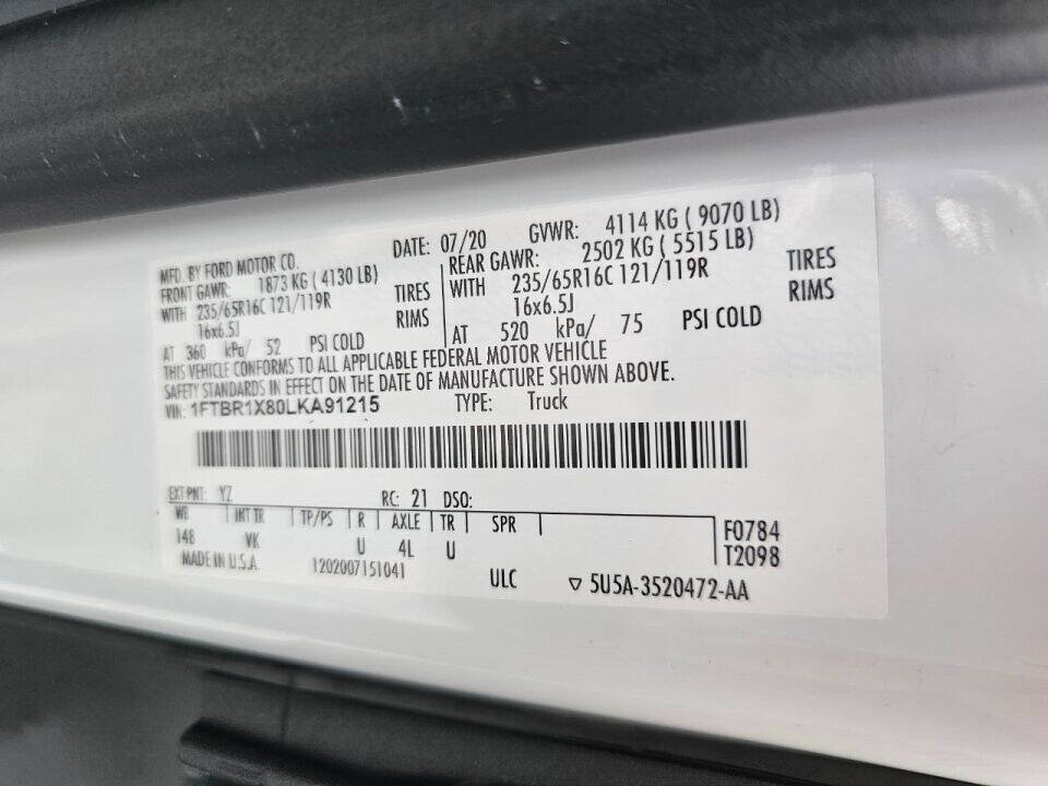 Used 2020 Ford Transit 250 148 High Roof w/ Load Area Protection Package image 23