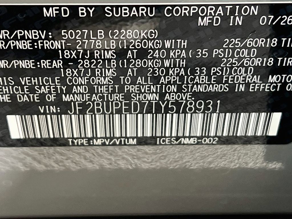 New 2026 Subaru Outback Touring AWD/4WD image 23
