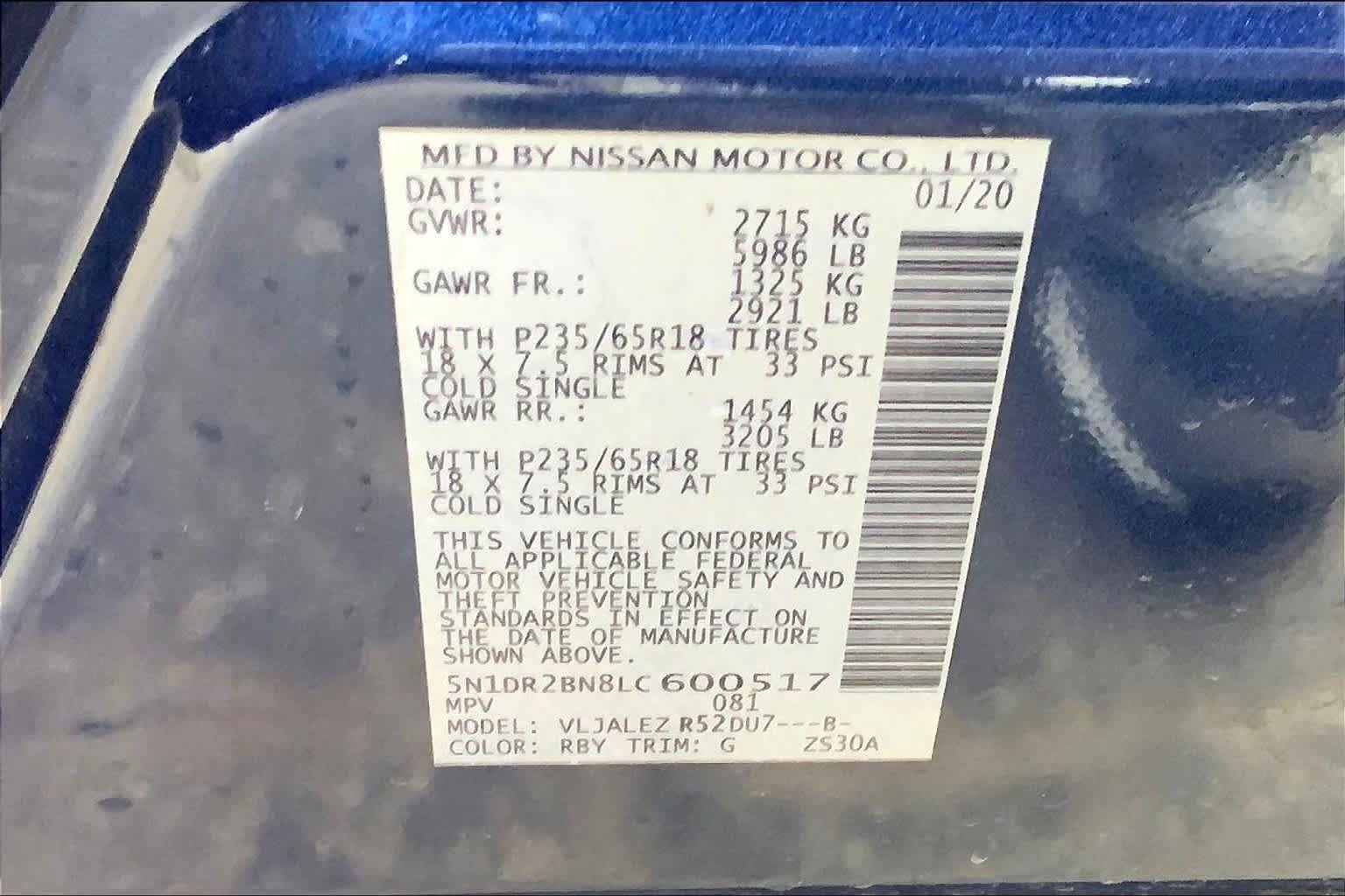 Used 2020 Nissan Pathfinder SV FWD image 34