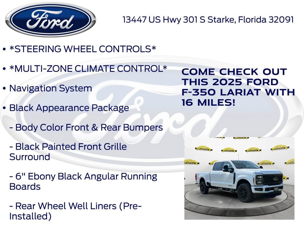 New 2025 Ford F350 Lariat w/ Black Appearance Package image 15