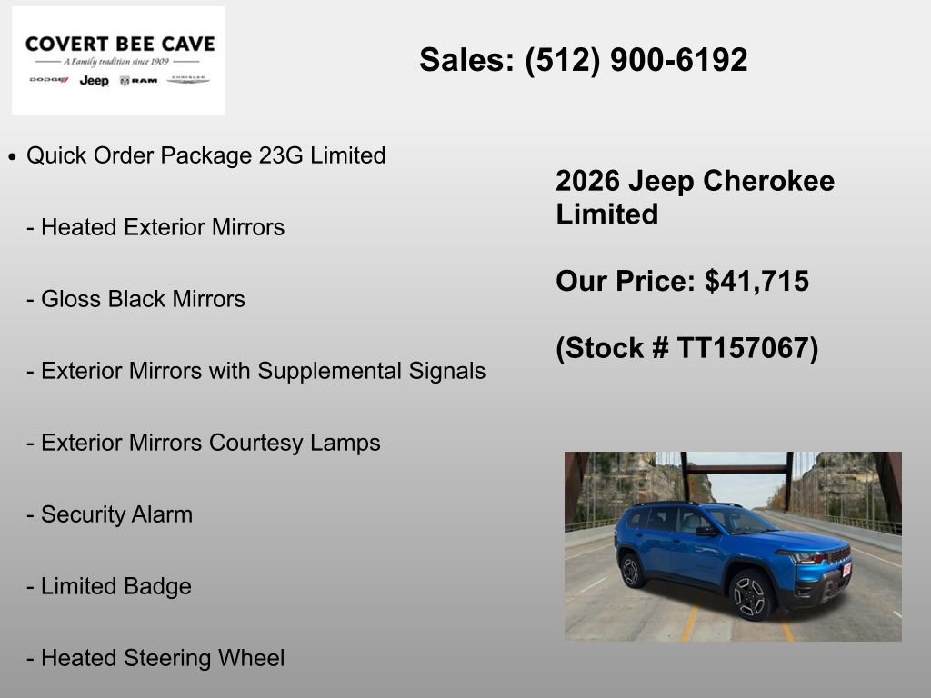 New 2026 Jeep Cherokee Limited AWD/4WD image 12