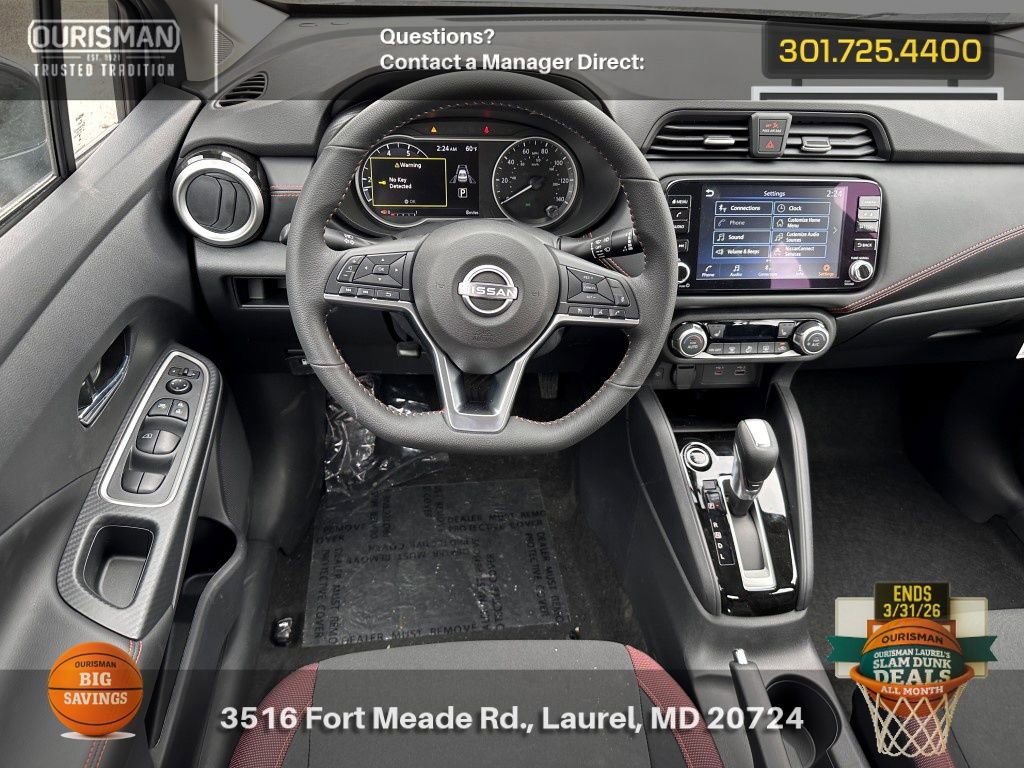 New 2025 Nissan Versa SR w/ Trunk Package image 17