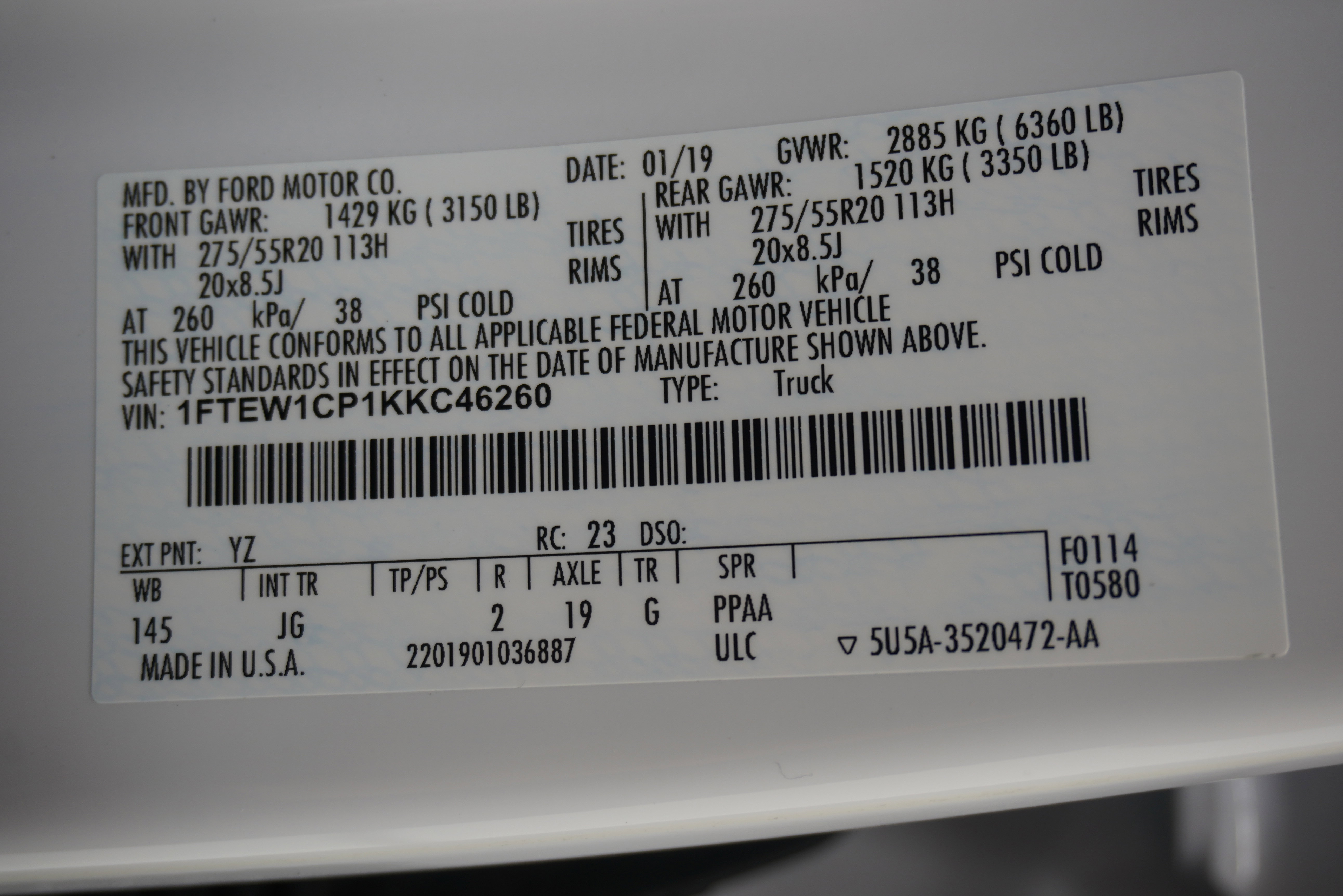 Used 2019 Ford F150 XL w/ Equipment Group 101A Mid RWD image 27