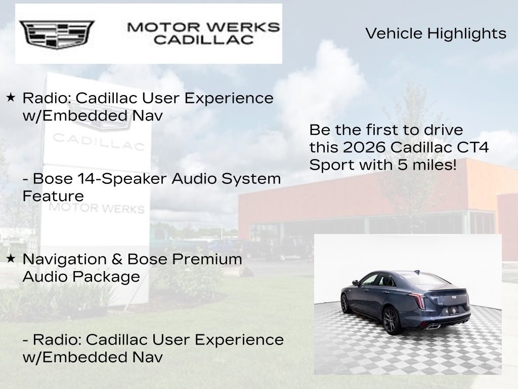 New 2026 Cadillac CT4 Sport AWD/4WD image 13
