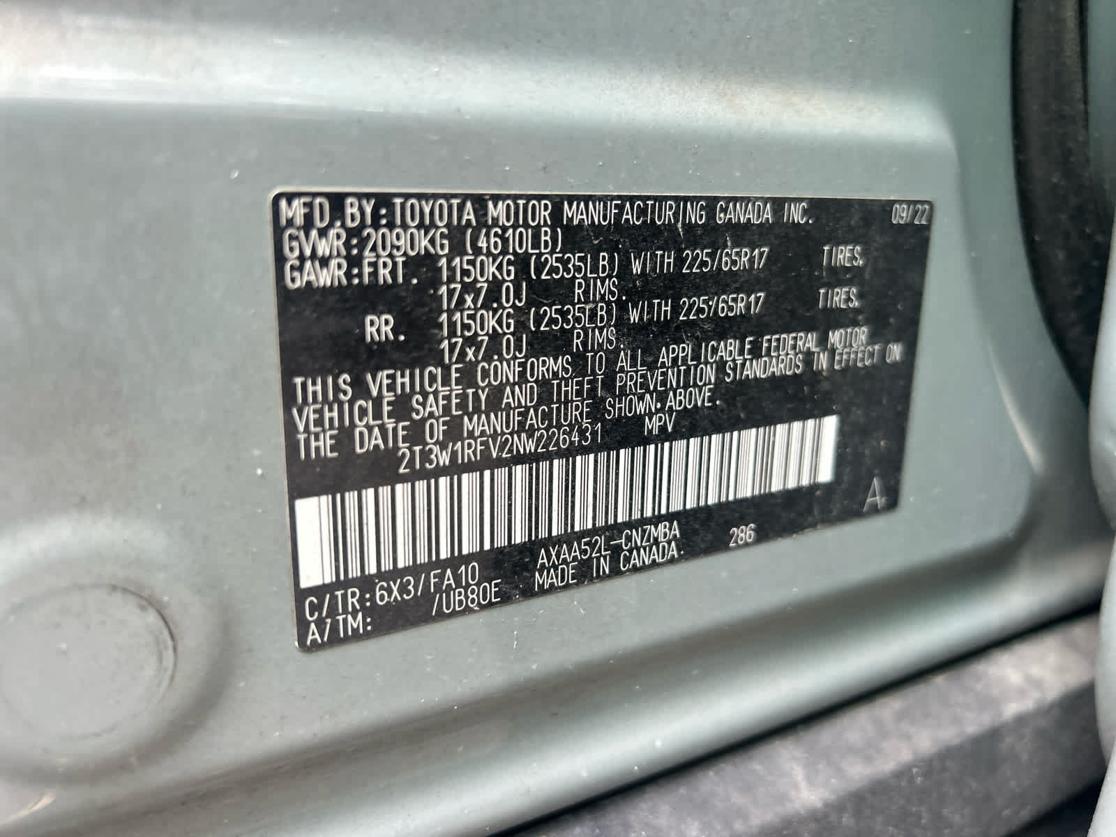 Used 2022 Toyota RAV4 XLE w/ Convenience Package FWD image 13