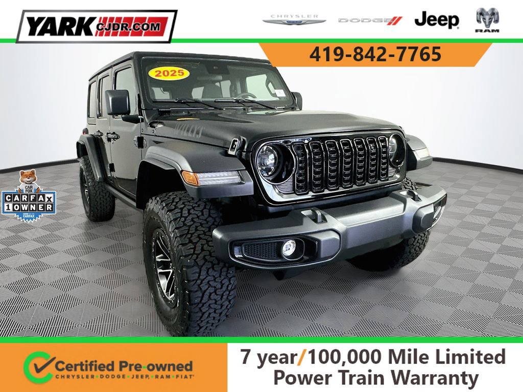 Certified 2025 Jeep Wrangler Unlimited Sport AWD/4WD image 1