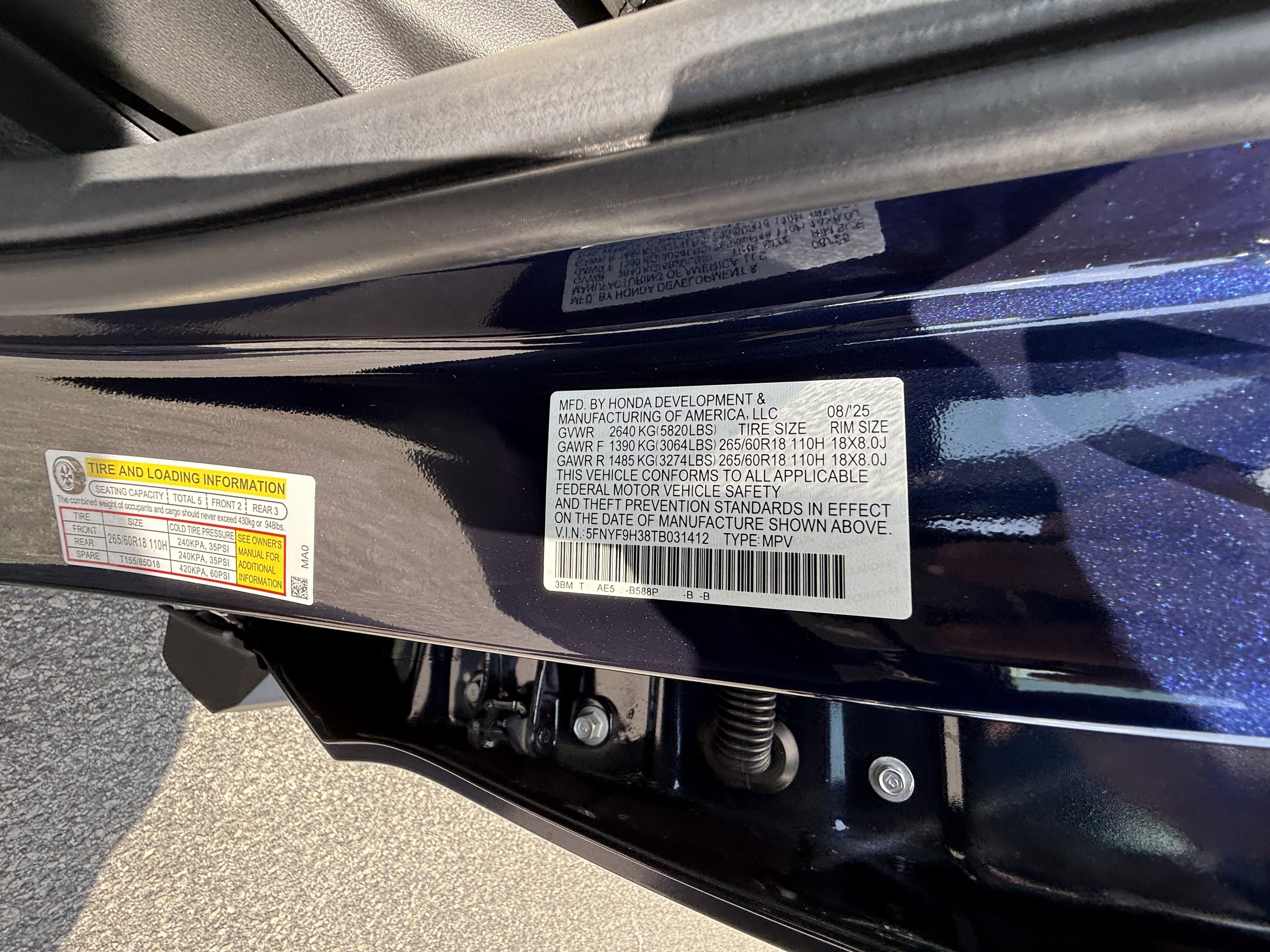 New 2026 Honda Passport RTL image 16