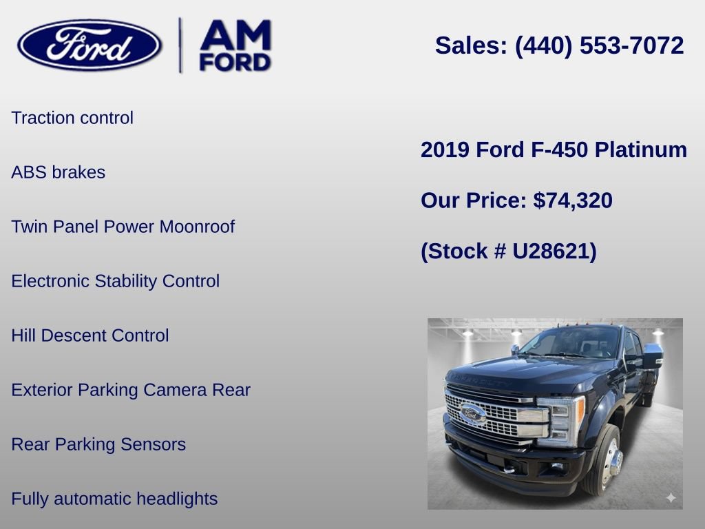 Used 2019 Ford F450 Platinum w/ Platinum Ultimate Package AWD/4WD image 24