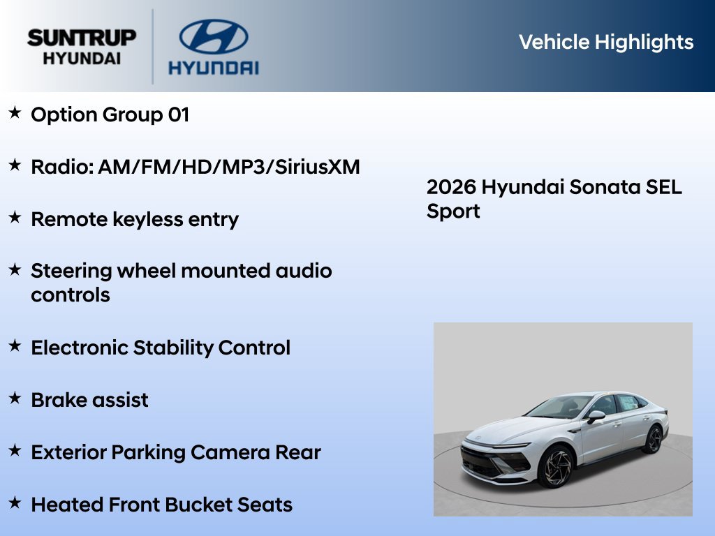New 2026 Hyundai Sonata SEL FWD image 7
