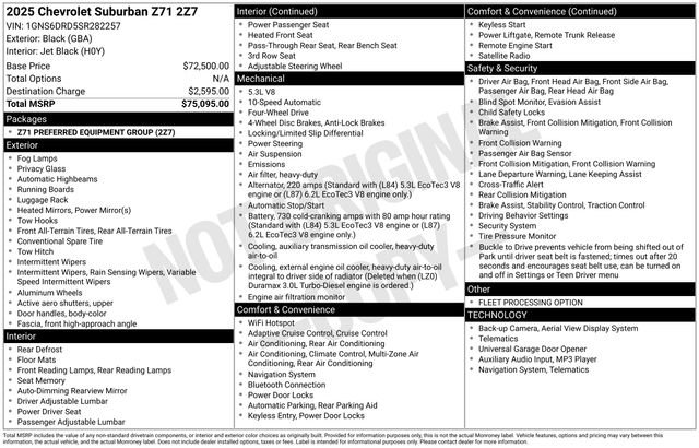 Used 2025 Chevrolet Suburban Z71 image 33